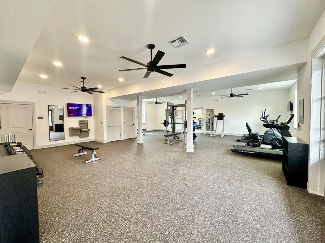 Fitness centre looking across the floor