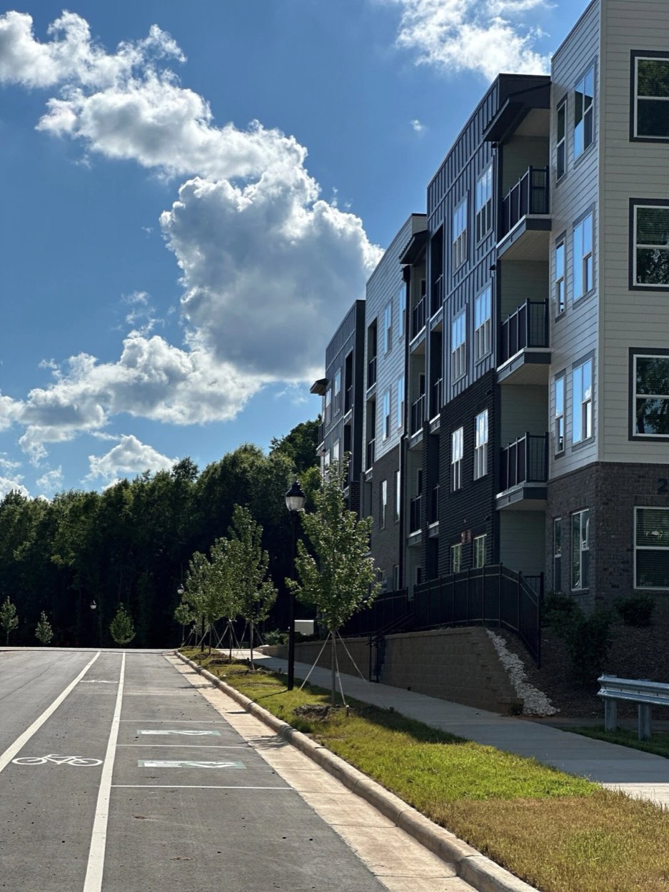 The buildings seen from Idlewild Road